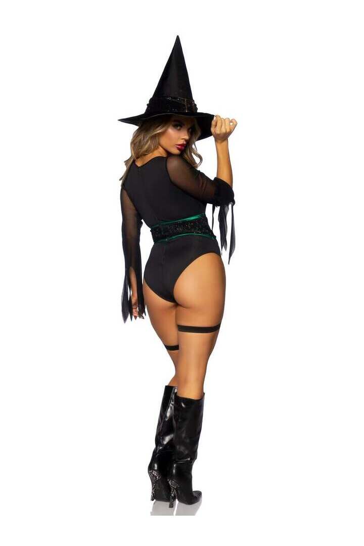 Leg Avenue Broomstick Babe Witch Costume in Black 5