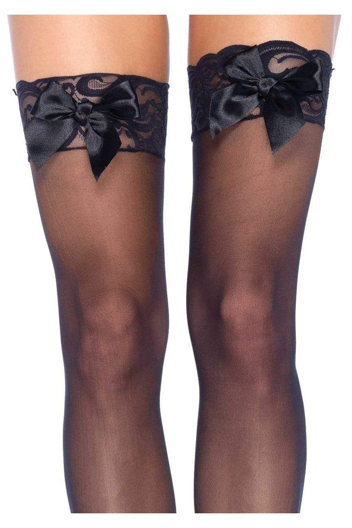 Leg Avenue Bunny Sheer Thigh Highs in One Size  1