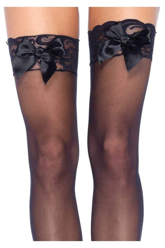 Leg Avenue Bunny Sheer Thigh Highs in One Size  1