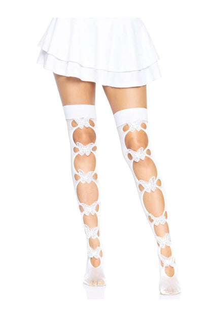 Leg Avenue Butterfly Cut Out Thigh Highs in One Size  8