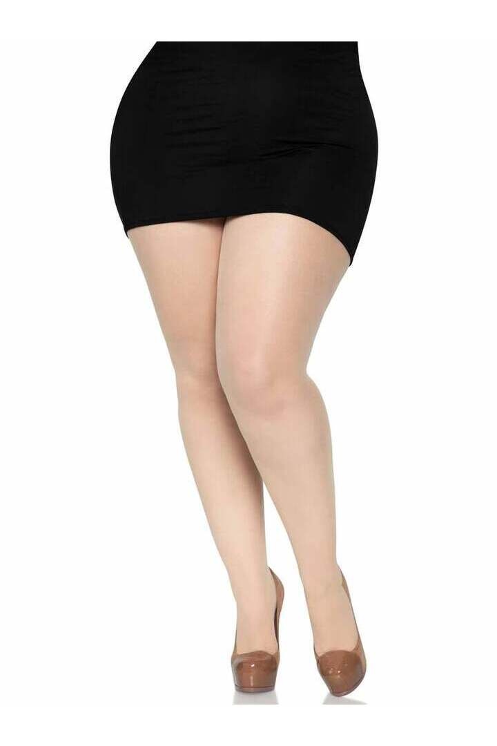 Leg Avenue Cadi Plus Sheer Backseam Pantyhose in 1X/2X 4