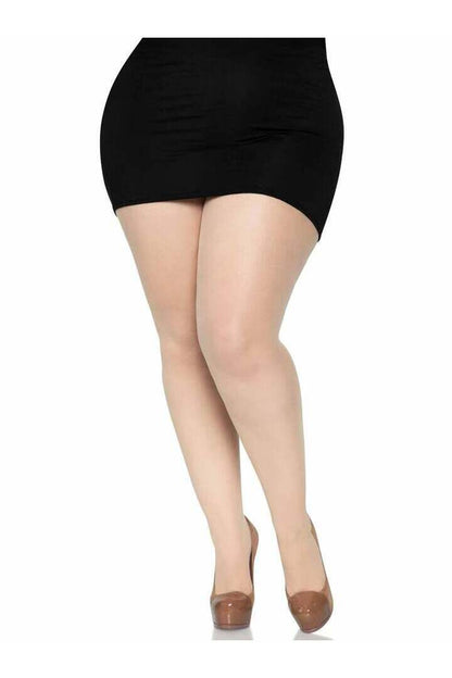 Leg Avenue Cadi Plus Sheer Backseam Pantyhose in 1X/2X 4