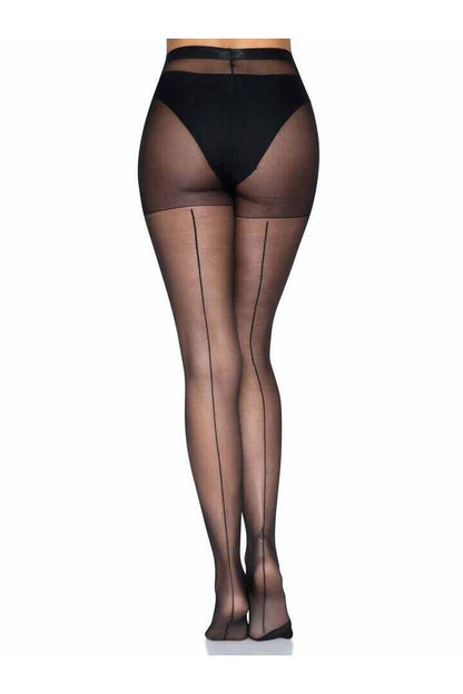 Leg Avenue Cadi Sheer Backseam Pantyhose in One Size 3