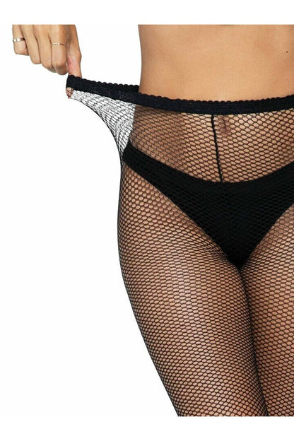 Leg Avenue Callie Fishnet Tights with Backseam in One Size 2