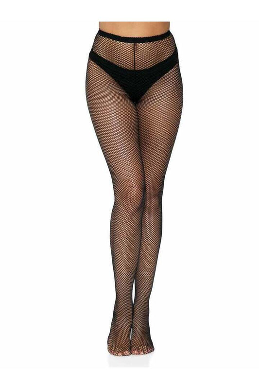 Leg Avenue Callie Fishnet Tights with Backseam in One Size 
