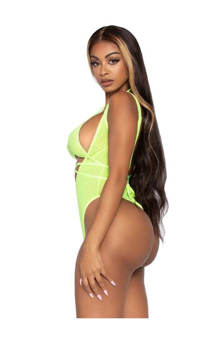 Leg Avenue Can't Get Enough Bodysuit Set in One Size 10