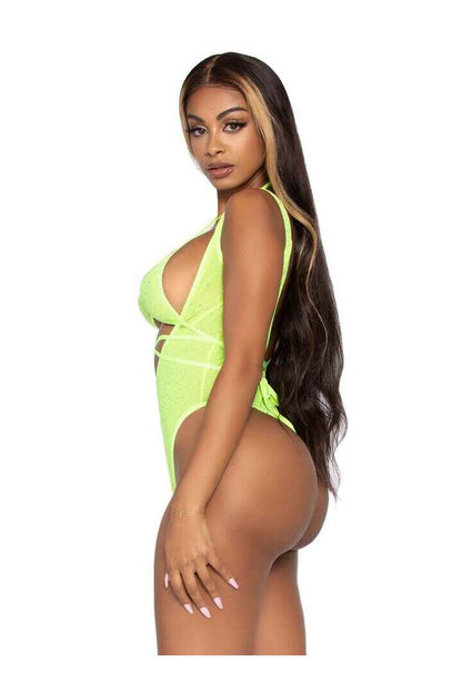 Leg Avenue Can't Get Enough Bodysuit Set in One Size 10