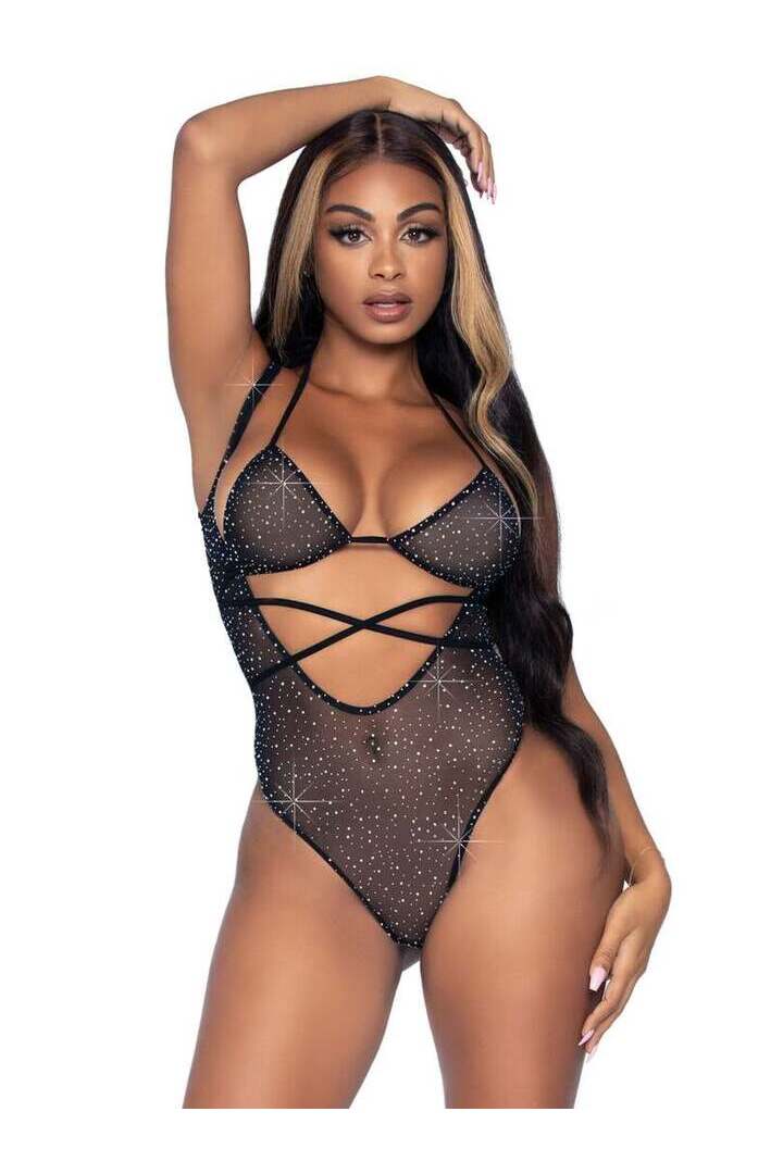 Leg Avenue Can't Get Enough Bodysuit Set in One Size 1