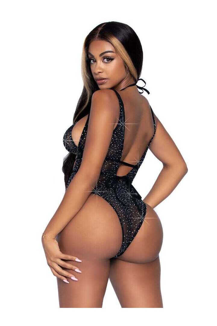 Leg Avenue Can't Get Enough Bodysuit Set in One Size 3