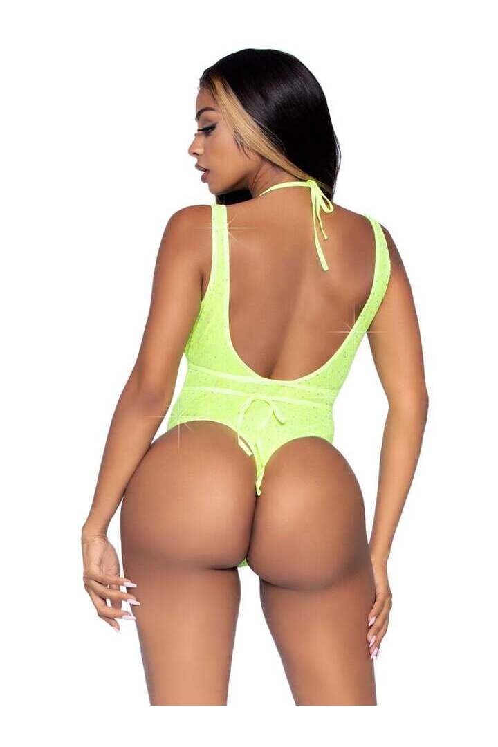 Leg Avenue Can't Get Enough Bodysuit Set in One Size 9