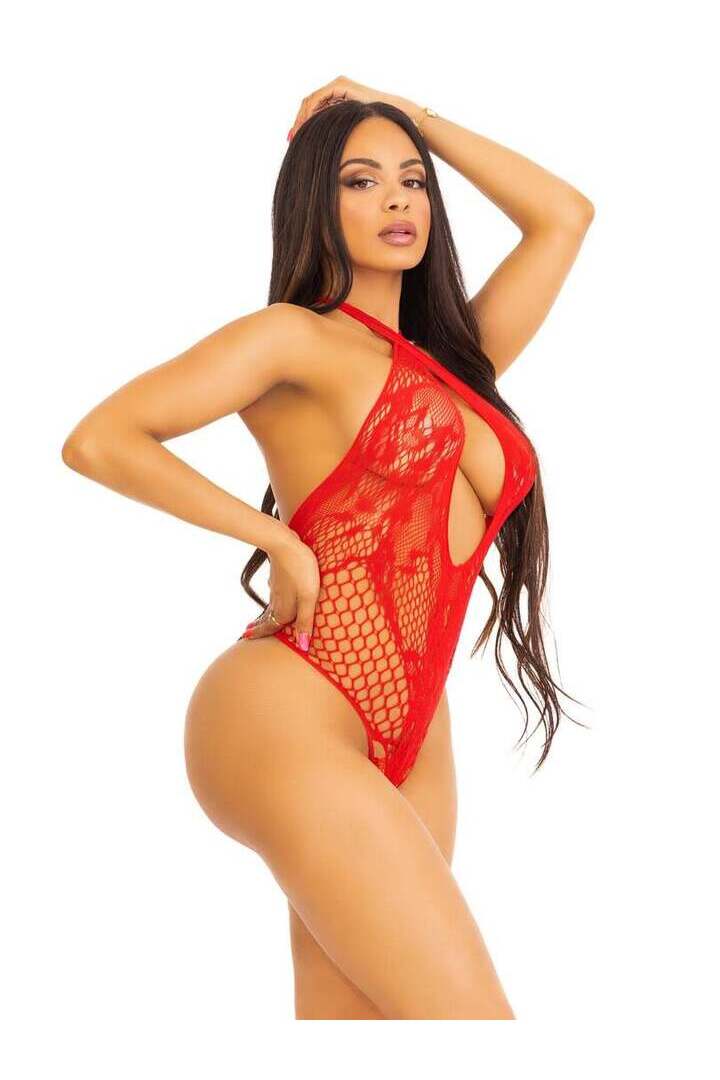 Leg Avenue Can't Say No Lace Teddy in One Size 13
