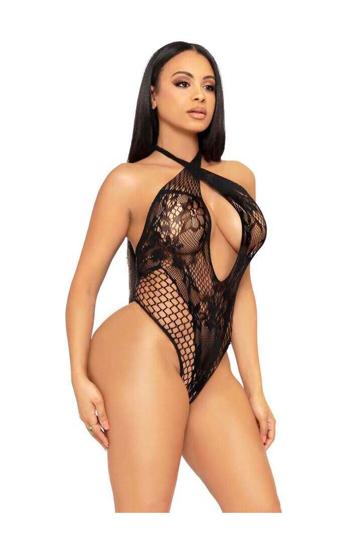 Leg Avenue Can't Say No Lace Teddy in One Size 20