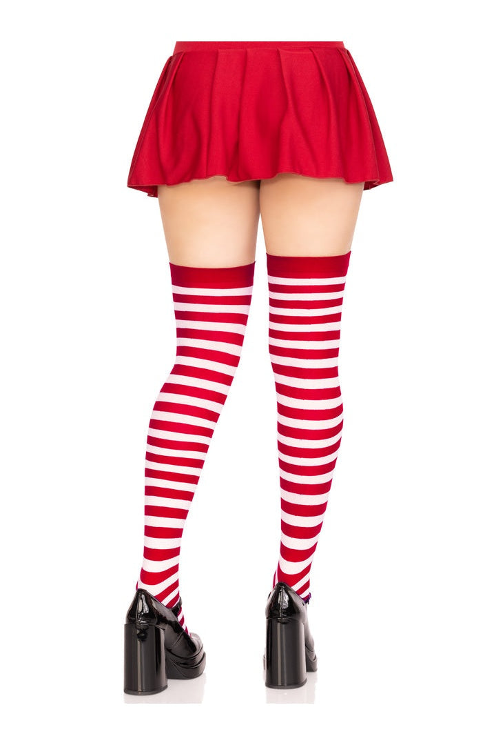 Leg Avenue Cari Striped Stockings in One Size  13