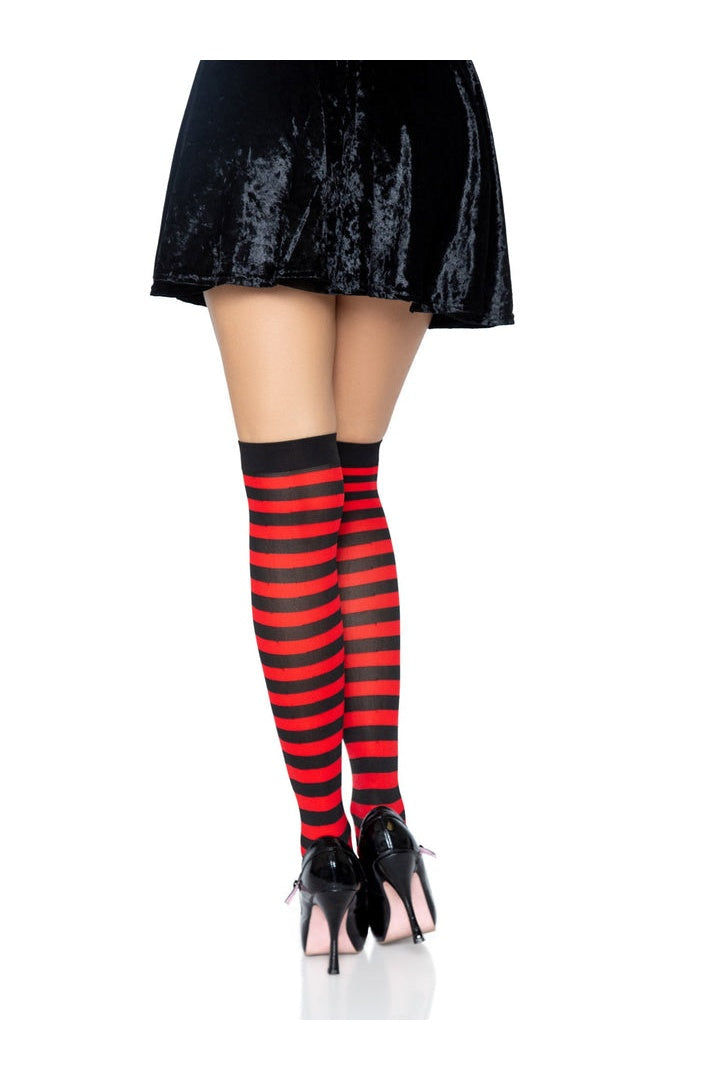 Leg Avenue Cari Striped Stockings in One Size  3