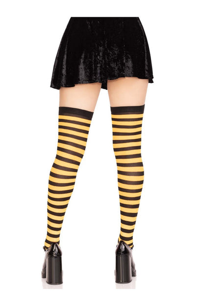 Leg Avenue Cari Striped Stockings in One Size  7