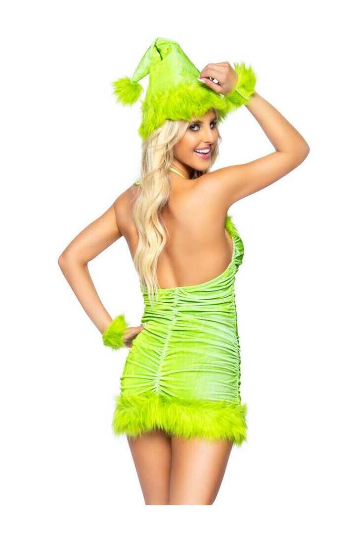 Leg Avenue Christmas Baddie Costume in Green 2