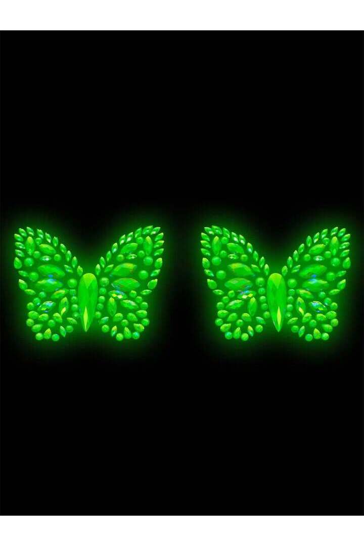 Leg Avenue Chrysalis Sticker Nipple Pasties Clear in One Size 2