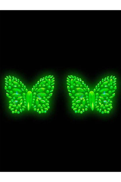 Leg Avenue Chrysalis Sticker Nipple Pasties Clear in One Size 2