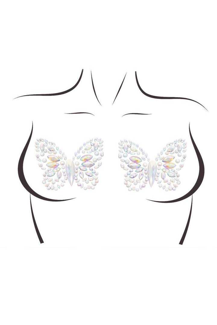 Leg Avenue Chrysalis Sticker Nipple Pasties Clear in One Size 