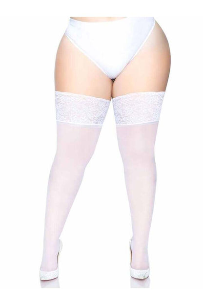 Leg Avenue Clara Plus Thigh High Stockings in Queen Size 4