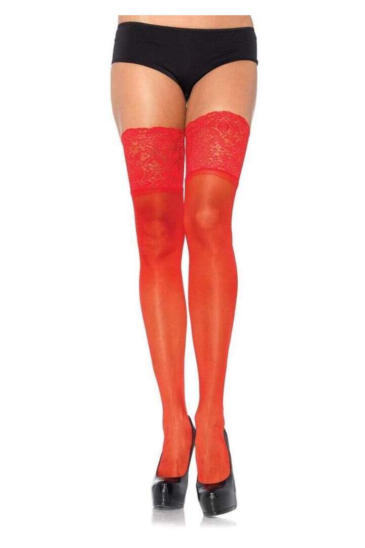 Leg Avenue Clara Thigh High Stockings in One Size 5