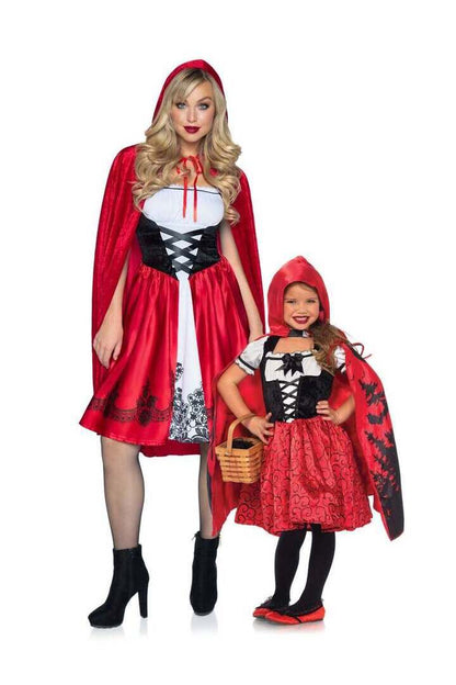 Leg Avenue Classic Red Riding Hood Costume in Red/White 2
