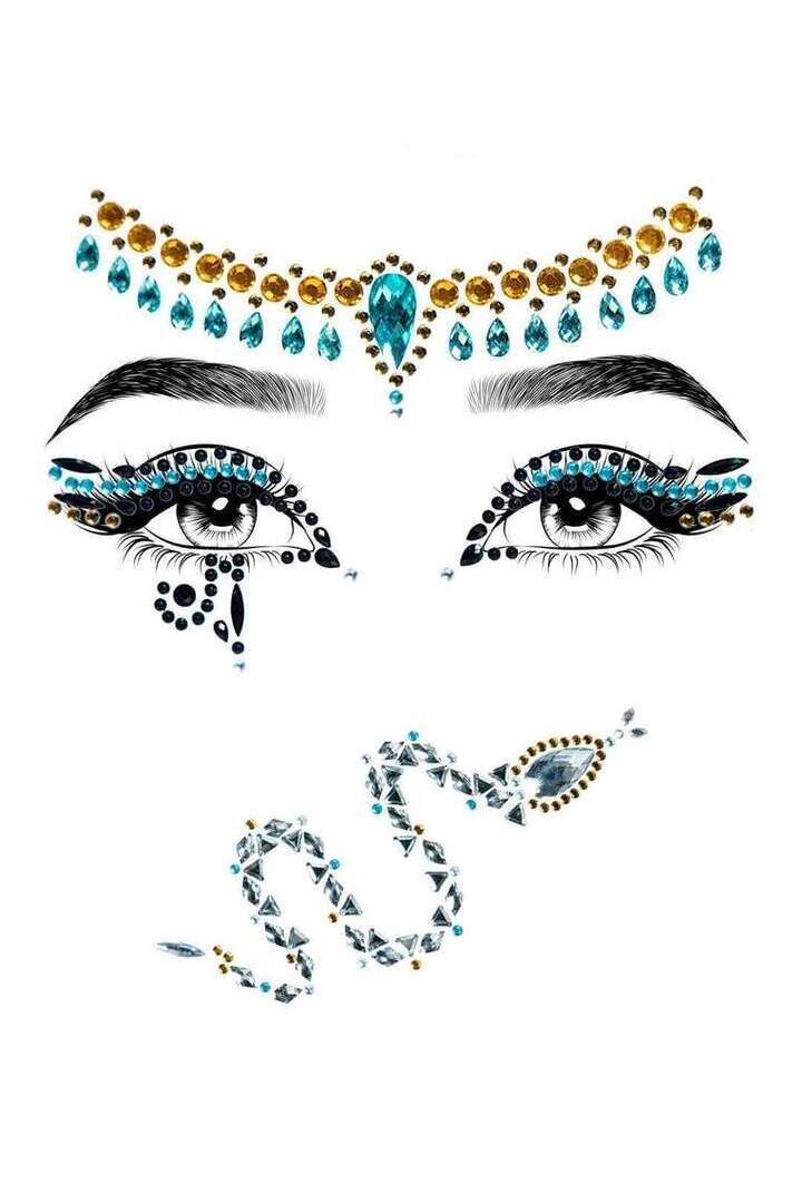 Leg Avenue Cleopatra Rhinestone Stick-On Jewels Multicolor in One Size 1