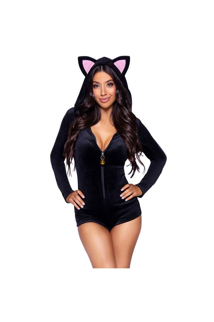 Leg Avenue Comfy Cat Costume Black 