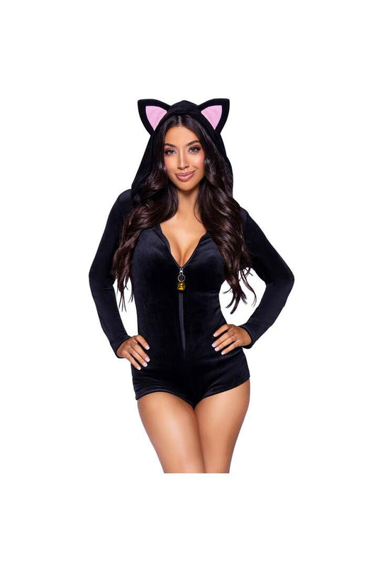 Leg Avenue Comfy Cat Costume Black 