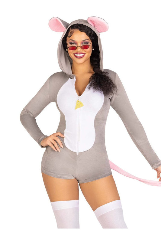 Leg Avenue Comfy Mouse Costume Grey  4