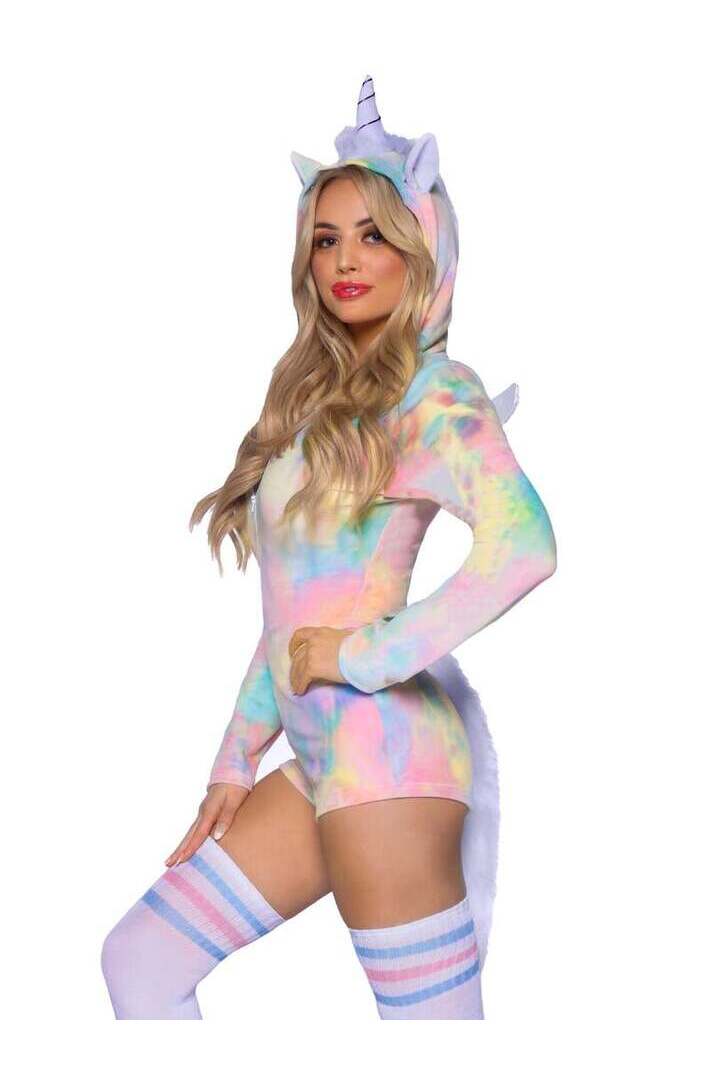 Leg Avenue Comfy Unicorn Costume in Rainbow 2