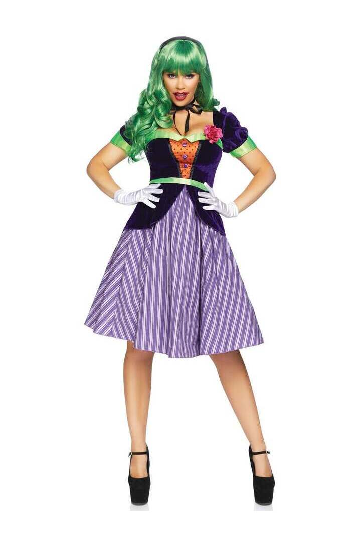 Leg Avenue Comic Book Baddie Costume in Purple 2