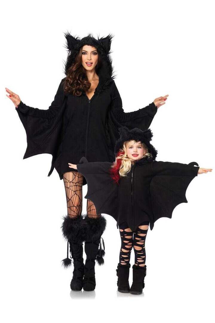 Leg Avenue Cozy Bat Costume in Black 2