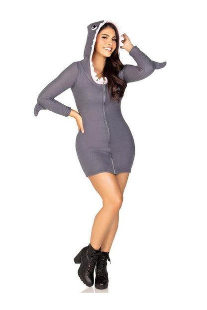 Leg Avenue Cozy Shark Costume in Grey 4