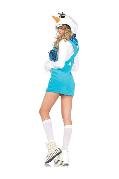 Leg Avenue Cozy Snowman Costume in White 3