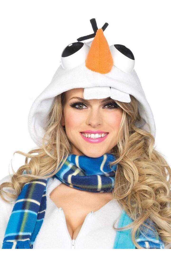 Leg Avenue Cozy Snowman Costume in White 4