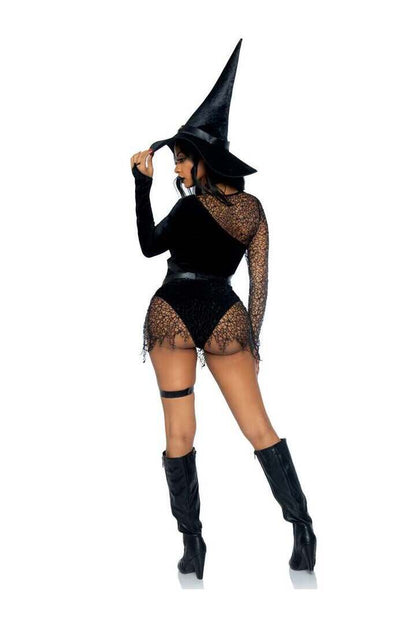 Leg Avenue Crafty Witch Sexy Costume With Hat in Black 7