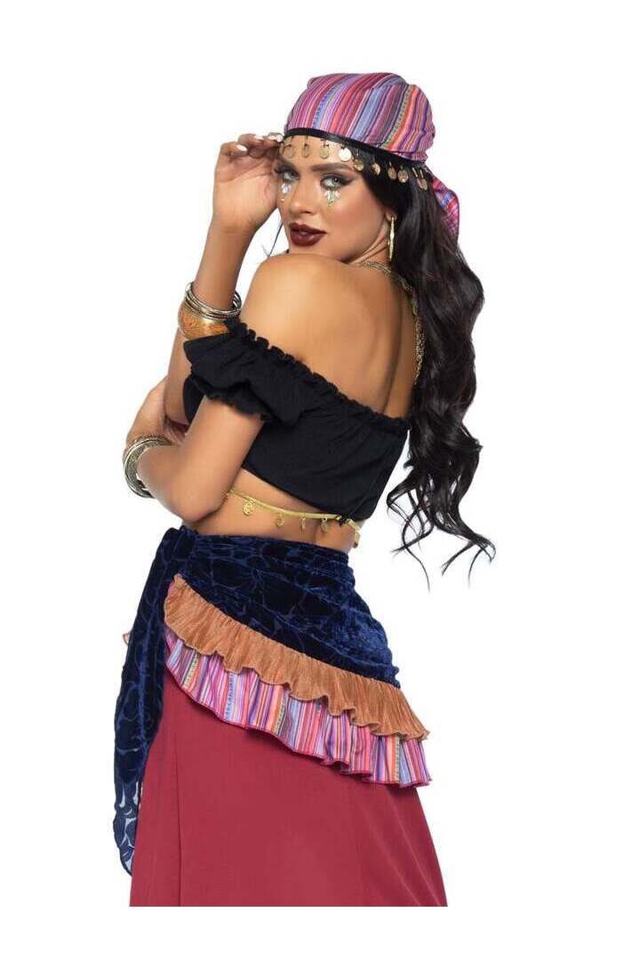 Leg Avenue Crystal Ball Beauty Sexy Costume in Red/Blue 3