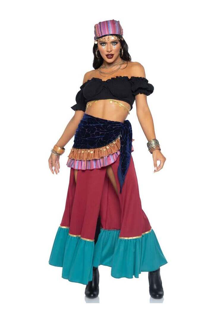 Leg Avenue Crystal Ball Beauty Sexy Costume in Red/Blue 4