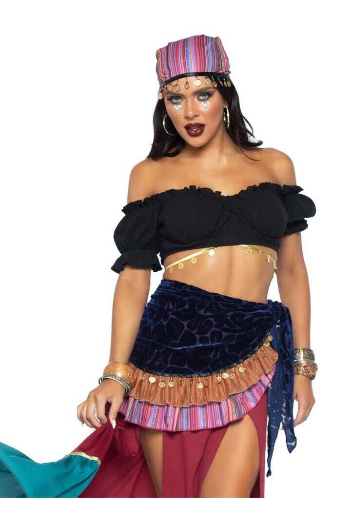 Leg Avenue Crystal Ball Beauty Sexy Costume in Red/Blue 5