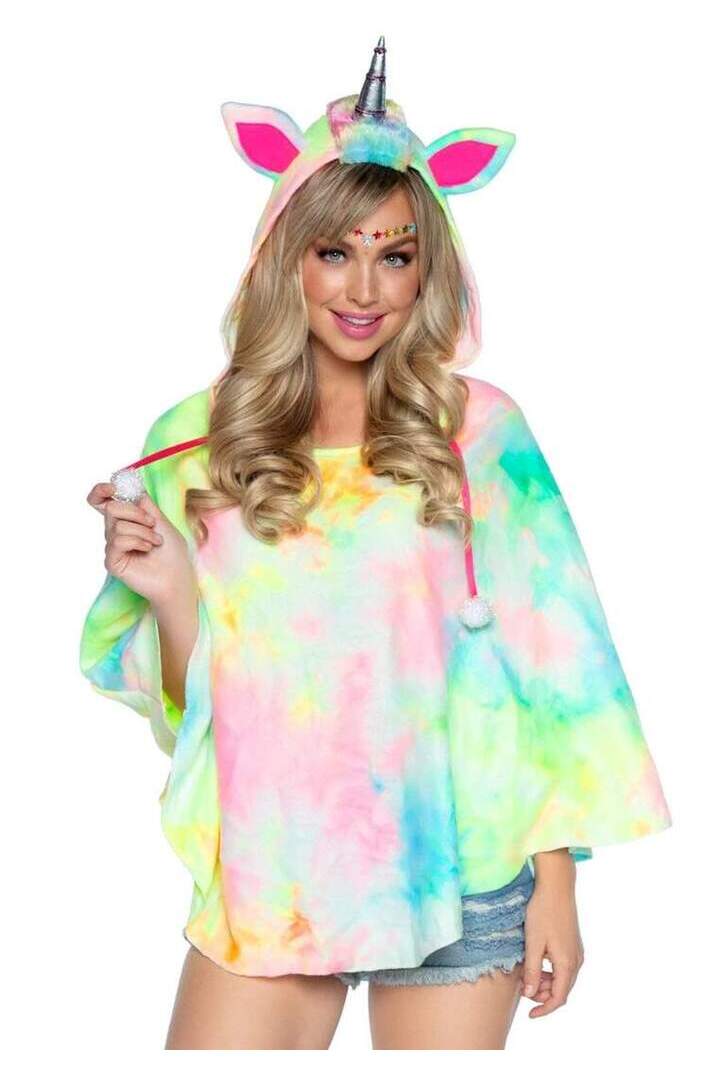Leg Avenue Cuddly Unicorn Costume With Hood Rainbow in One Size 