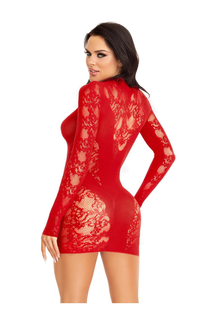 Leg Avenue Cuff It Lace Mini Dress in One Size  6