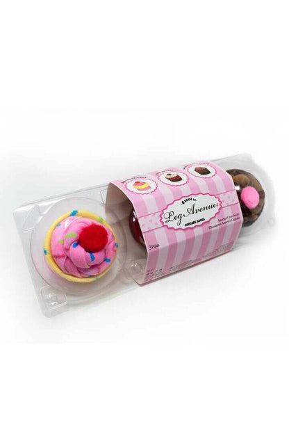 Leg Avenue Cupcake Sock Gift Set Multicolor in One Size 8