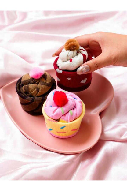 Leg Avenue Cupcake Sock Gift Set Multicolor in One Size 