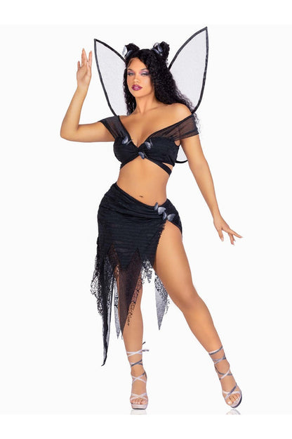 Leg Avenue Dark Fairy Costume Black  2