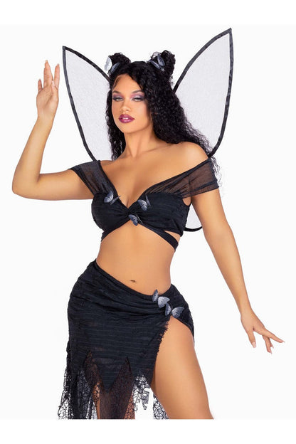 Leg Avenue Dark Fairy Costume Black  4