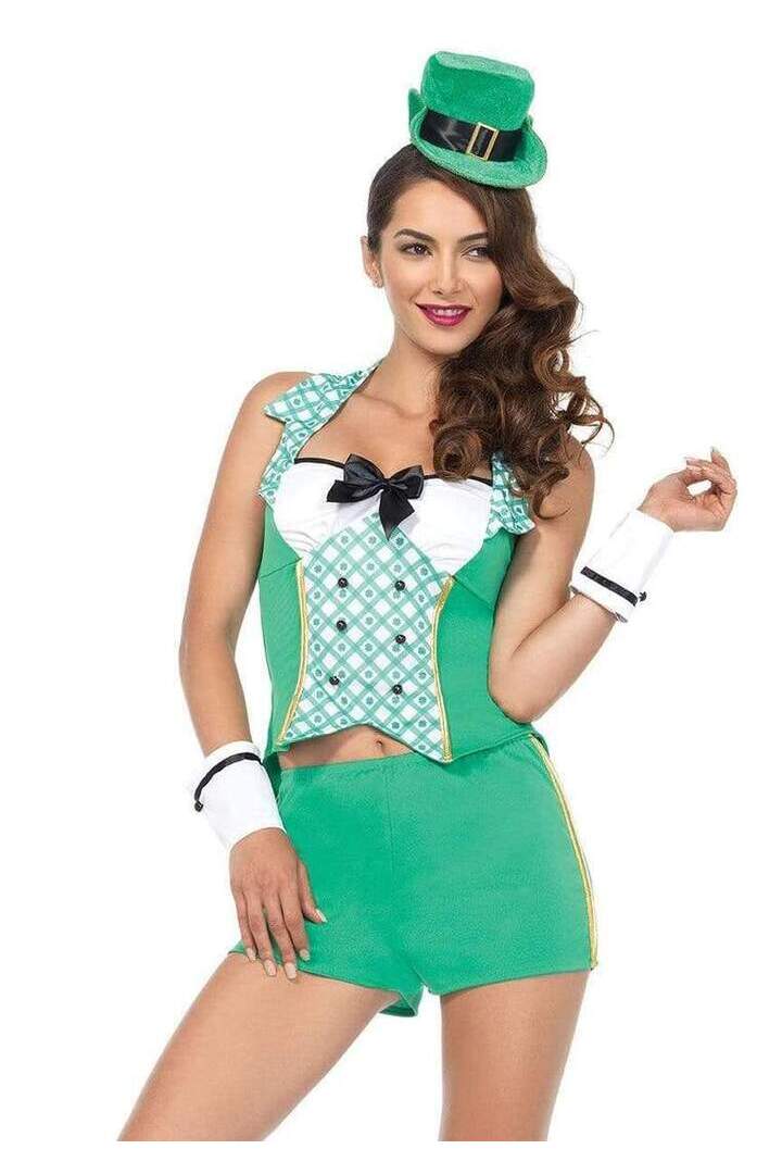 Leg Avenue Darlin' Leprechaun Costume in Green 