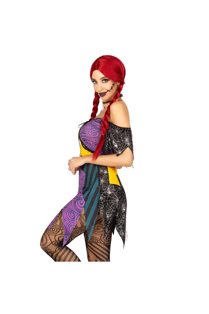 Leg Avenue Darling Rag Doll Costume Yellow/Purple 2