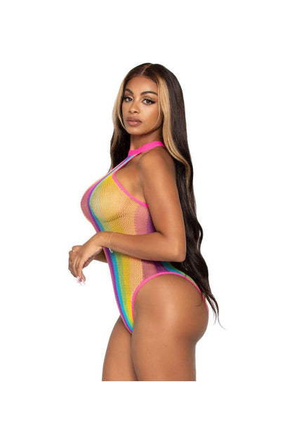 Leg Avenue Daydream Rainbow Bodysuit Multicolor in One Size  2