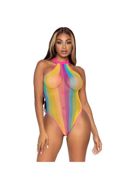Leg Avenue Daydream Rainbow Bodysuit Multicolor in One Size 